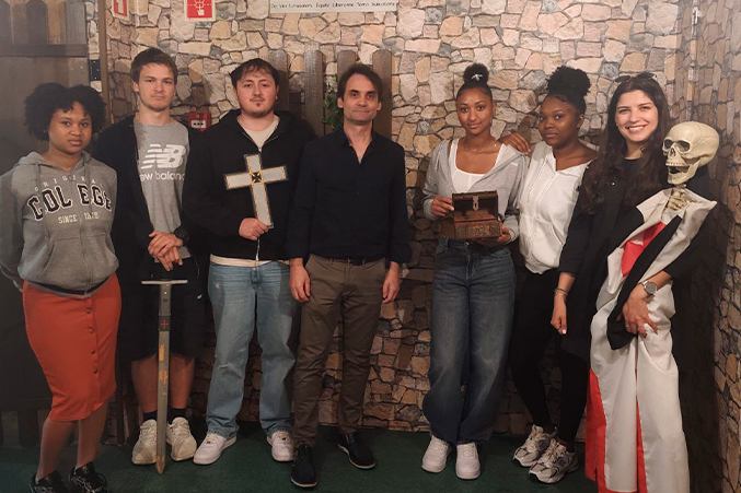 alunos da epralima no braga escape game