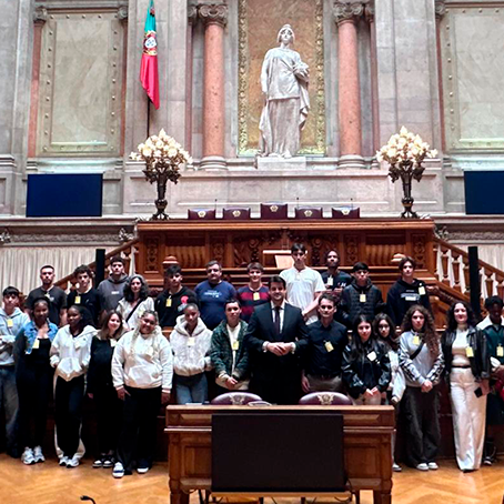 alunos da epralima na assembleia da republica