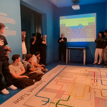 alunos da epralima no museu das telecomunicações